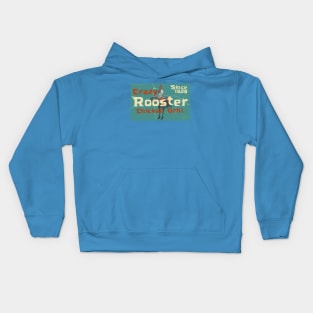 Retro poster chicken Kids Hoodie